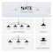 Globe Electric Globe Electric Nate 8.14 in. H X 8 in. W X 8 in. L Oil Rubbed Bronze Ceiling Light 64846 - alternate 7